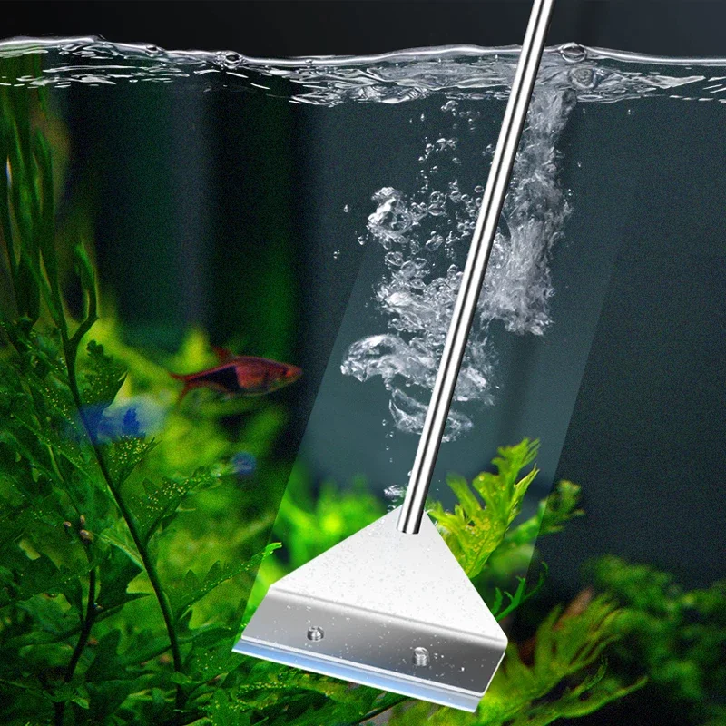 

Fish Tank Cleaning Tool Flat Sand Algae Removal Dual-use Glass Algae Removal Scraper Household Cleaning Tool aquarium accessorie