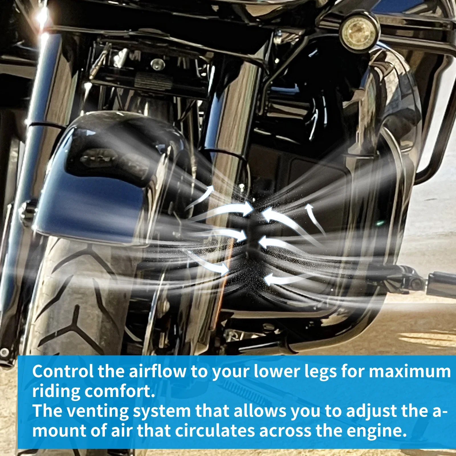 Motorcycle Accessories Motorcycle Lower Vented Box Leg Gloves Fairing Cover Harley Touring Road King Street Electra Glide FLTRX FLHR CVO 2014-