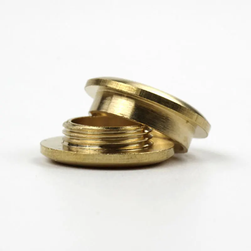 Solid Brass Screw Back Eyelets 1PC With Washer Grommets Bag Garment Shoes Clothes Jeans Leather Craft Accessories Buckles