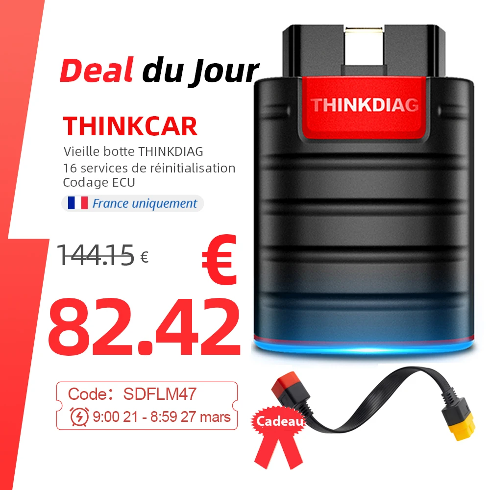 thinkcar Thinkdiag Bluetooth OBD2 Scanner Bi-Directional Scan Tool,Full System Scanner with 16 Reset Functions,ECU Coding,Live Data Stream Graph,Code Reader for iPhone & Android thinkcar Thinkdiag Bluetooth OBD2 Scanner Bi-Directional Scan Tool,Full System Scanner with 16 Reset Functions,ECU Coding,Live Data Stream Graph,Code Reader for iPhone & Android