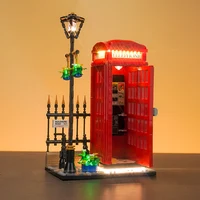 Brick Bling LED light model 21347 is suitable for Red London Telephone Box block gifts (only including lighting accessories) 3