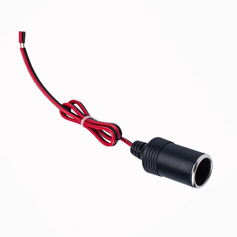 1 pz femmina accendisigari per auto cavo caricatore presa femmina adattatore connettore universale con filo da 30 cm 12 V 24 V 15A  34