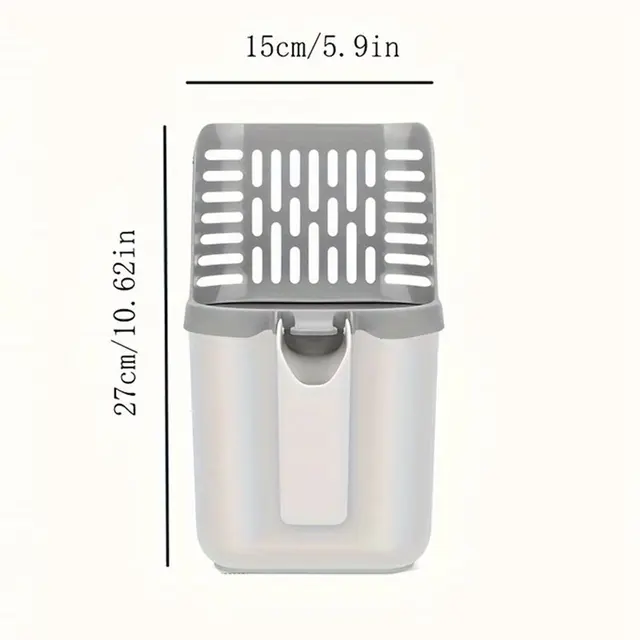Cat Litter Scoop Cat Litter Box Tool Cat Litter Scoop With Integrated Trash Bag Dispenser Deep Cleaning Cat Litter Box Tool 6