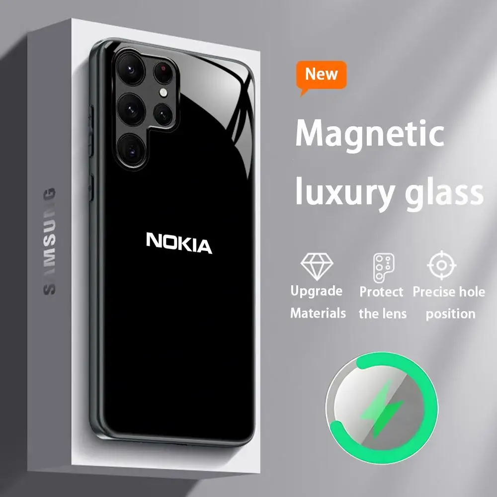 Premium Magnetic Glass Phone Case - Cool Design by N-Nokiaes-s Brand