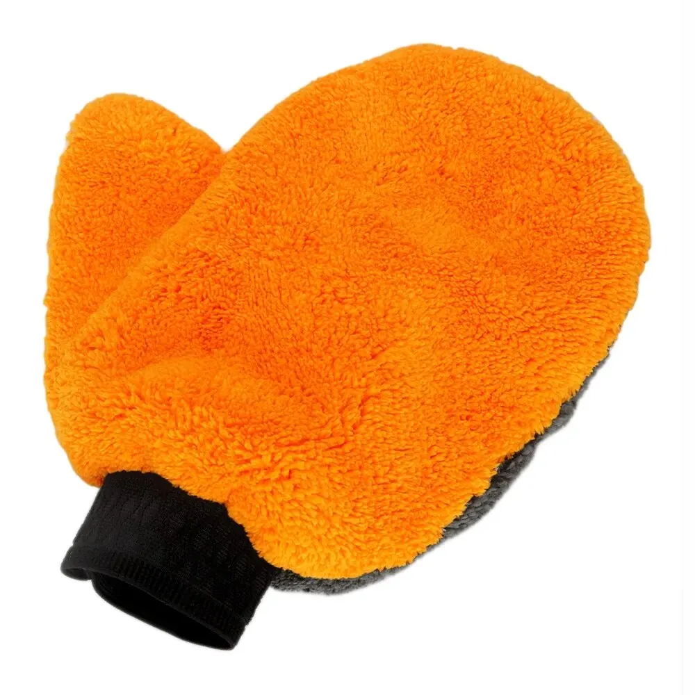 Soft Car Washing Gloves Double-sided Fleece Microfiber Chenille Drying Cloth Car Body Window Tire Cleaning Glove Thicken car cleaning gloves