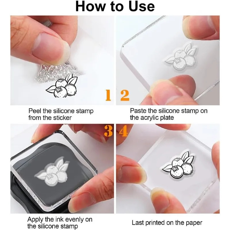 Clear Stamps 1pc Cupcake Decorative Silicone for Card Making and Photo Album Decor