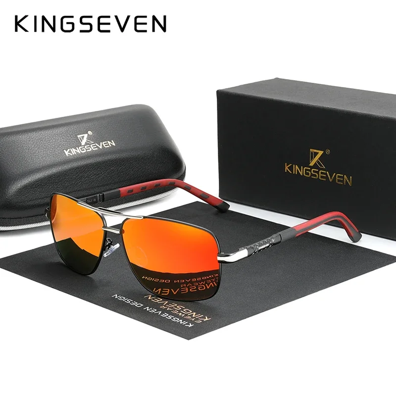 KINGSEVEN – lunettes de soleil photochromiques pour hommes, en aluminium, polarisées, UV400, miroir, pour femmes, N7188  200000297