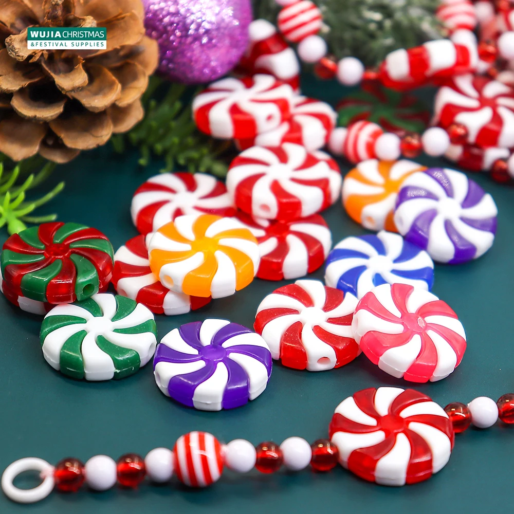 15 Pièces De Décorations De Bonbons De Boule De Noël