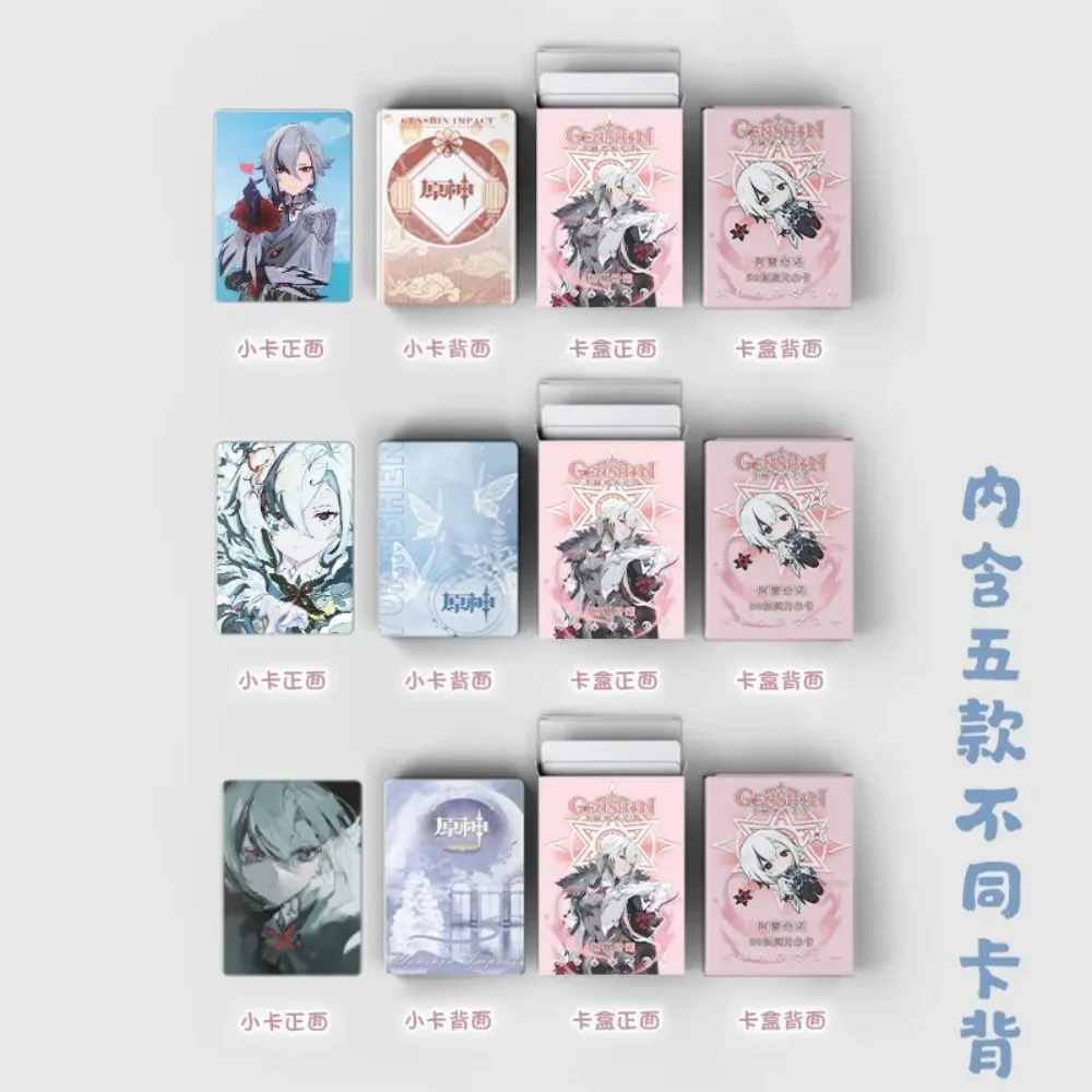50pcs Classic Trends Game Character Arlecchino Cards Peripheral Photo Print Laser Card LOMO Card Postcard Fans Collection Gift 3
