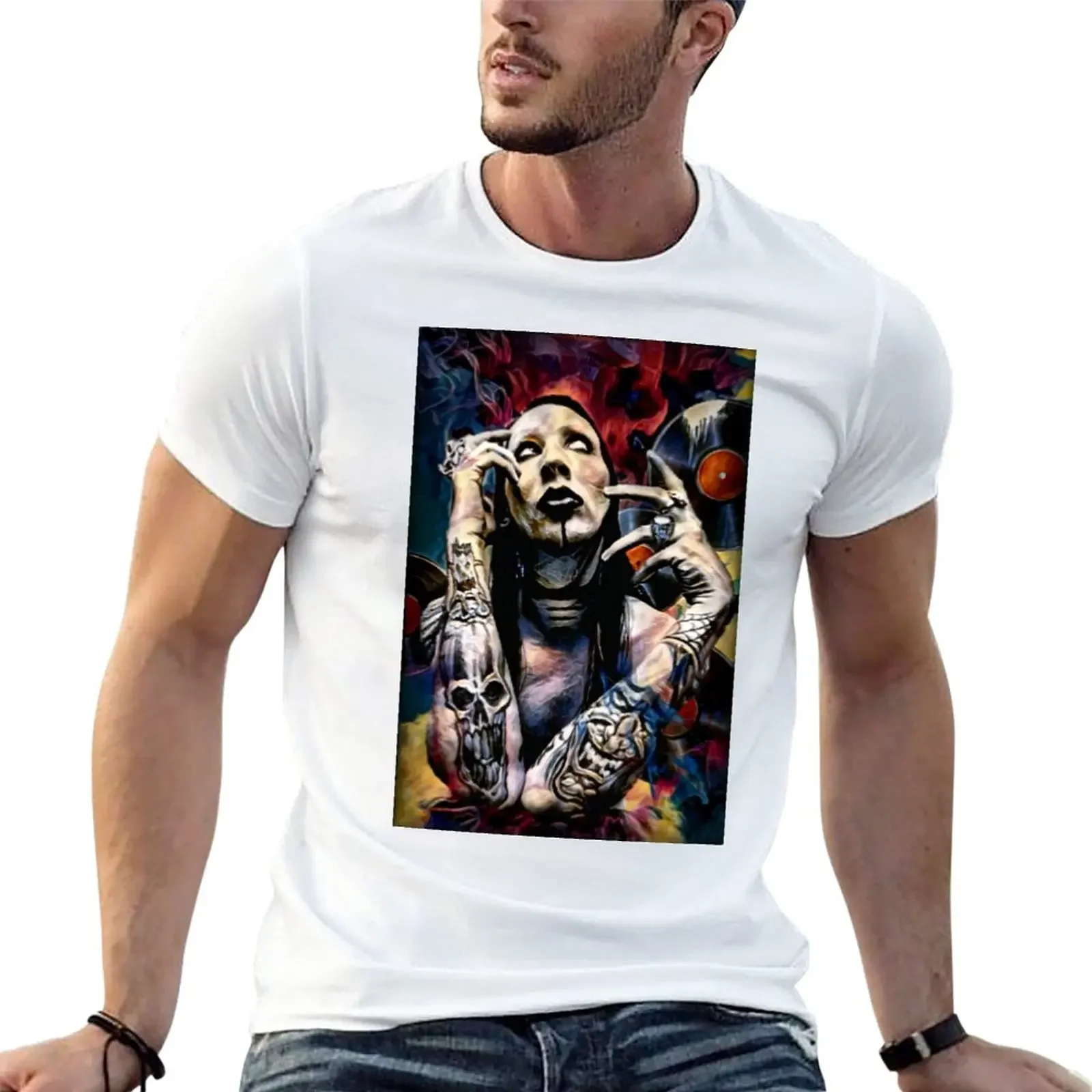 

Abstract Marilyn Poster T-Shirt sports fans boys whites workout shirts for men