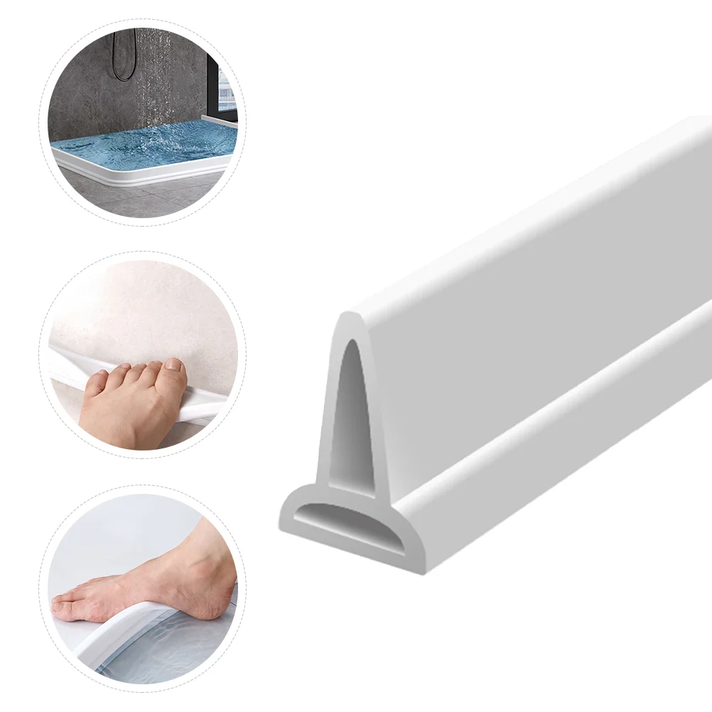 

Shower Room Baffle Strip Bathroom Waterproof Strip Toilet Water Baffle Strip Flexible Gel Dry Wet Separation Waterproof Strip