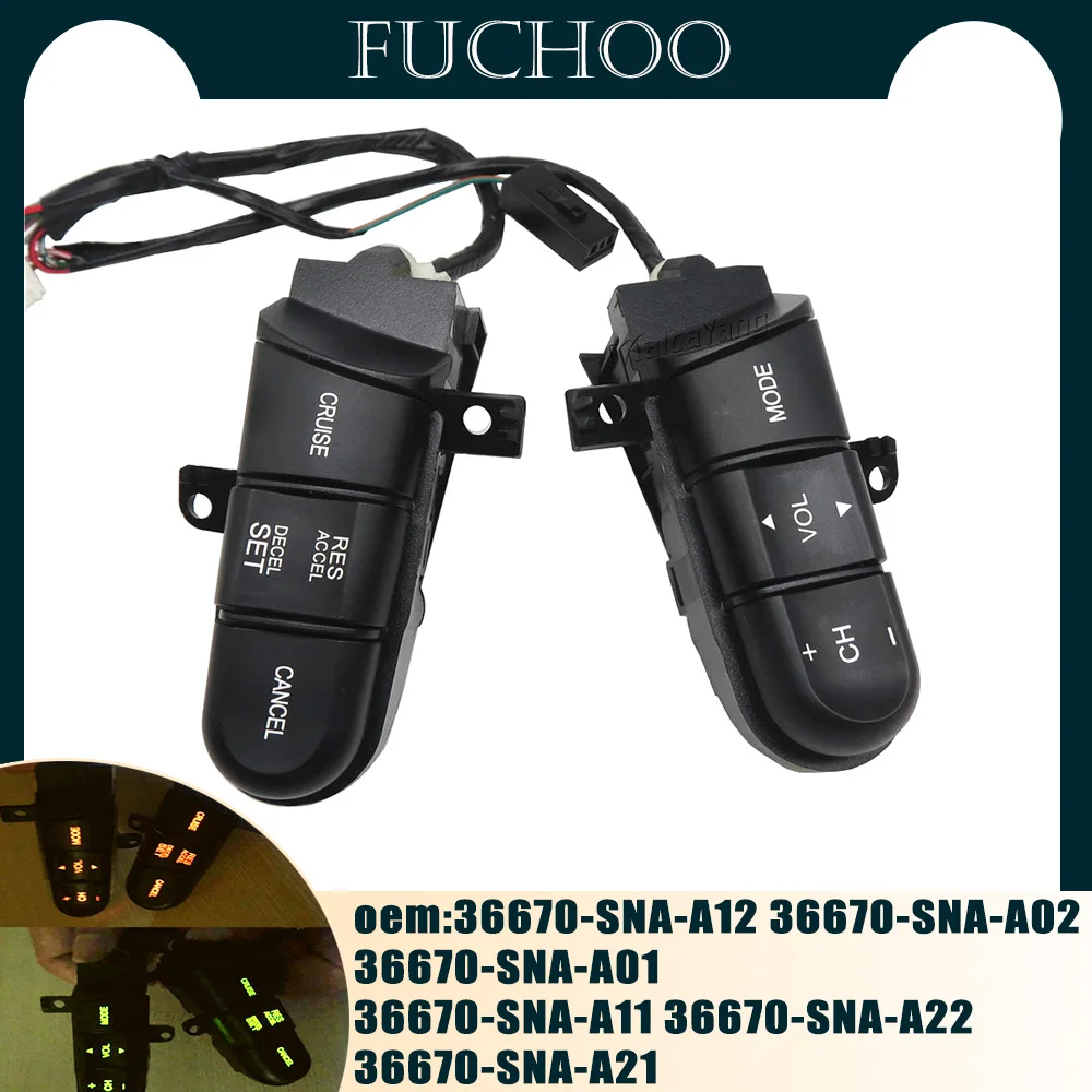 Accessori Per Auto Pulsante Di Controllo Audio Del Volante Interruttore Di Controllo Audio Assy Per Honda Civic Hybrid Sedan Jazz Muslimah