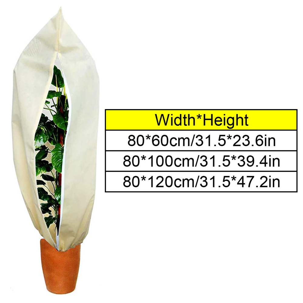 Reusable Plants Frost Protection Cover Winter Warm Cover for Outdoor Yard Garden Plants Small Tree Plant Winter Protection Bag