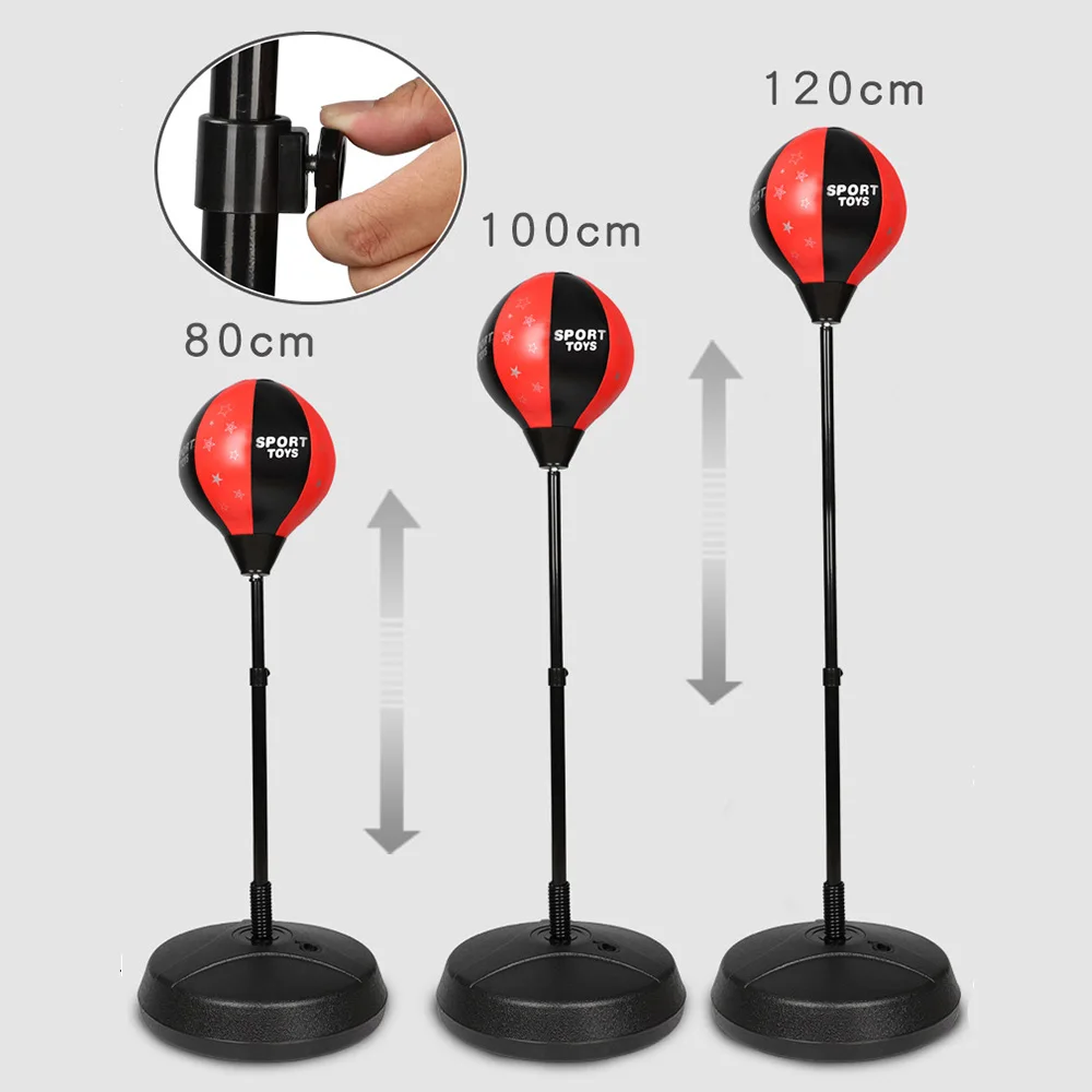 Adjustable Child Fitness Boxing Sports Punching Bag PU Punch Pear Speed Ball Relaxed Boxing Punching Bag Speed Sports Toys