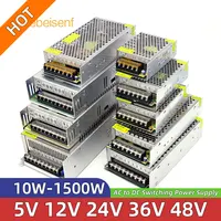 5V 12V 24V 36V 48V Power Supply High Voltage AC to DC Low Voltage Converters Enclosed Aluminum Housing Switching Power Supplies