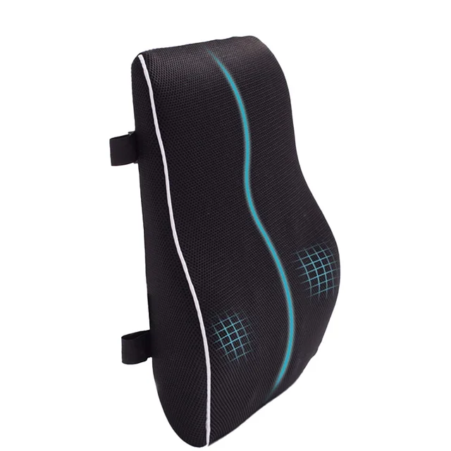 Coussin de siège de voiture antidérapant en mousse à mémoire de forme, siège de bureau et de jeu, prend en charge les lombaires et la taille, doux et confortable, 1PC 4