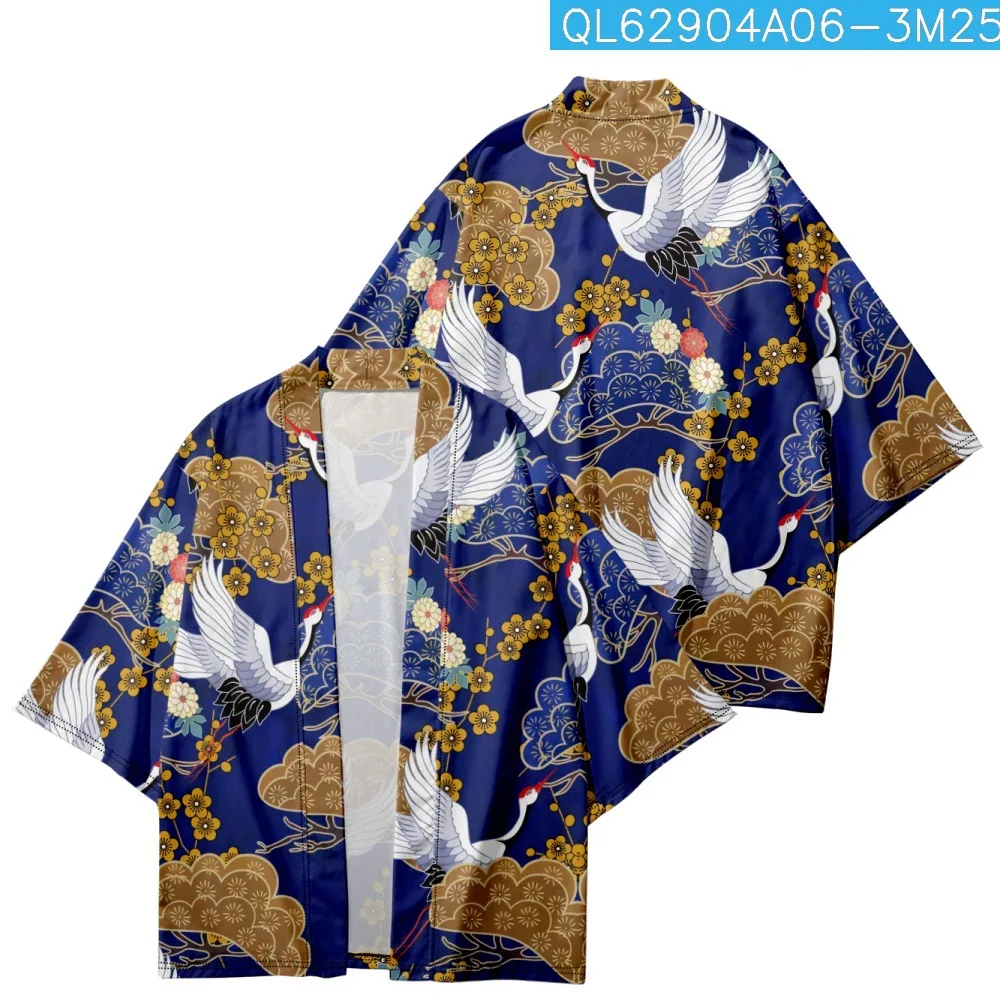 

Summer Men Kimono Robe Vintage Style Japanese Rayon Home Yukata Bathrobe Casual Cardigan Shirts Loose Male Taoist Clothing