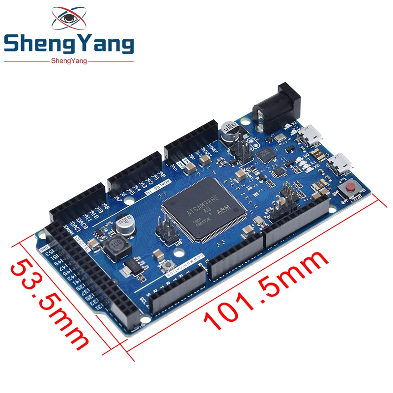 Offizielles kompatibles DUE R3 Board SAM3X8E 32-Bit ARM Cortex-M3 / Mega2560 R3 Duemilanove 2013 für Arduino Due Board mit Kabel – Detail 1