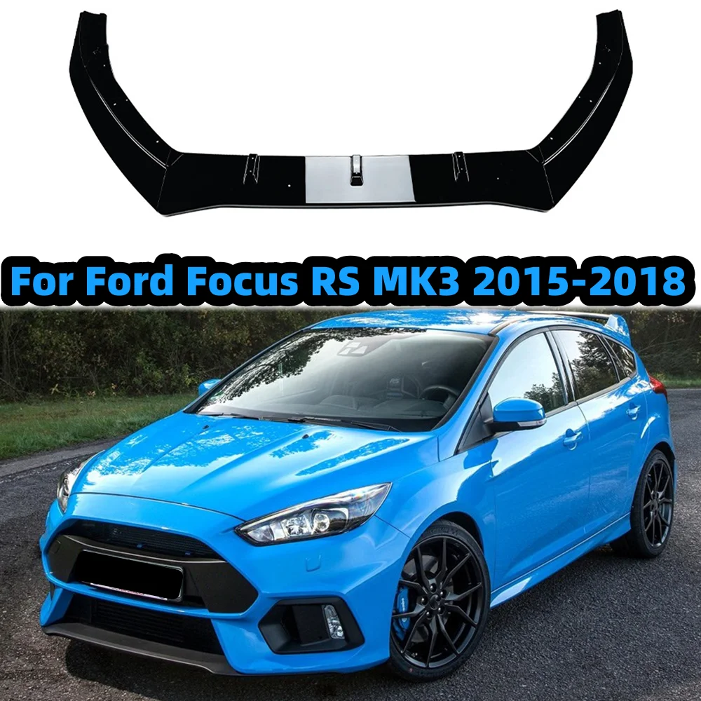 

Car Front Bumper Lip Splitter Diffuser Body Kits Spoiler Bumper Guard Protector For Ford Focus RS MK3 2015-2018