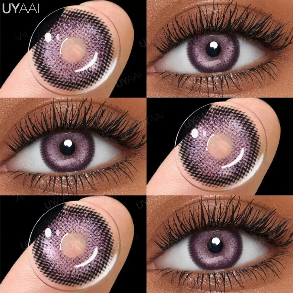 Vibrant Purple Halloween Eye Contacts - Anime Style Color Lenses