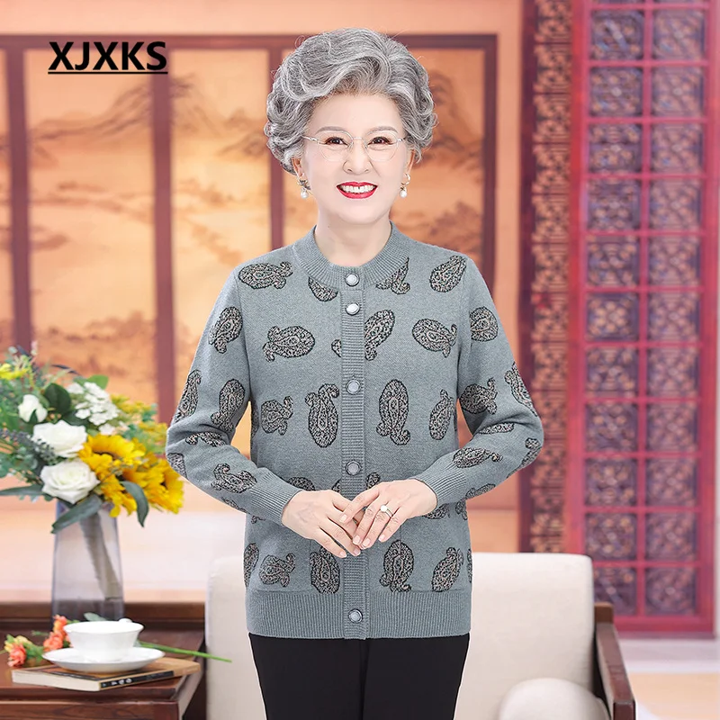

XJXKS Chaquetas Feminina Jaqueta 2022 Autumn Winter Latest Loose Plus Size Single-breasted Cardigan Women's Jacket