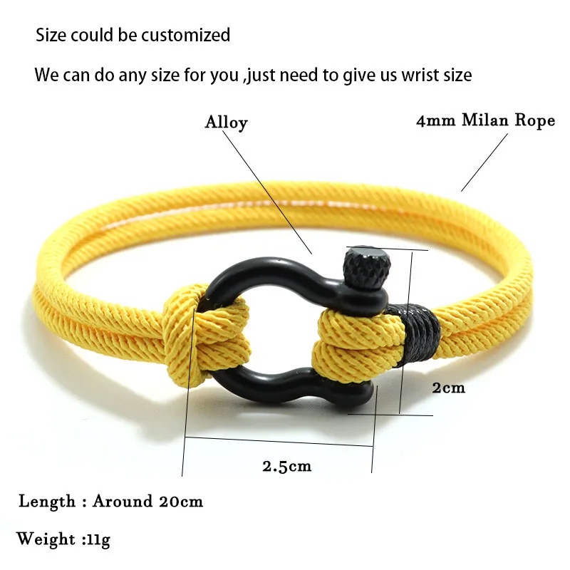 Neue Männer Armband 4mm Glück Seil Armband Homme Freund Geschenk Outdoor Survival Brazalete Pulseira Masculina Schnur Kette Pulsera – Detail 3