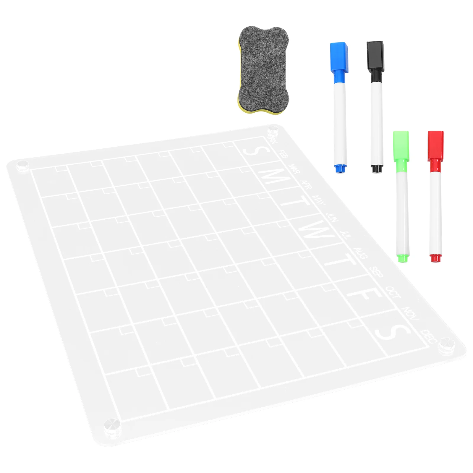 1 Set Acrylic Memo Board Clear Acrylic Board Weekly Plan Dry Erase Board Message Board