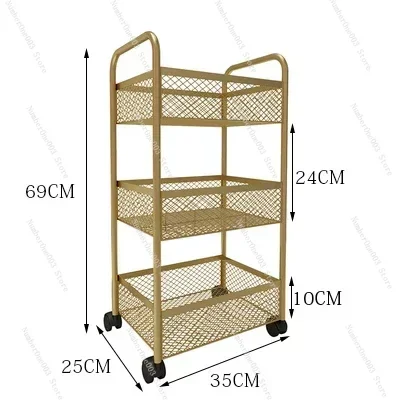

Beauty Cart Trolley Storage Rack Wheel Barber Shop Nail Salon Special Tool Cart Snack Storage Rack Bar Cart for Kitchen Rolling