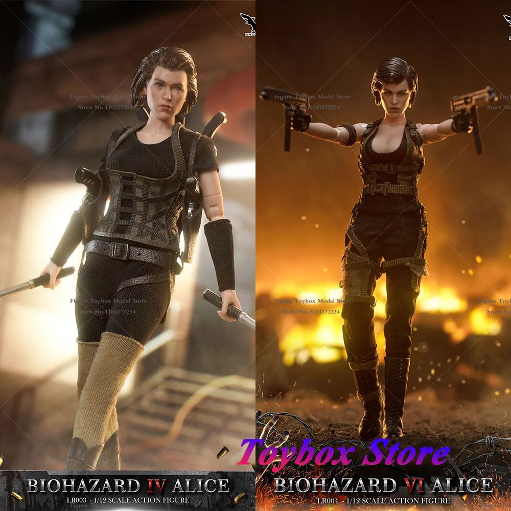 

BROTOYS LR003 LR004 Resident Evil 4 1/12 Scale Biohazard 4 Alice 6 Inch Female Solider Action Figure Model Toys for Fans