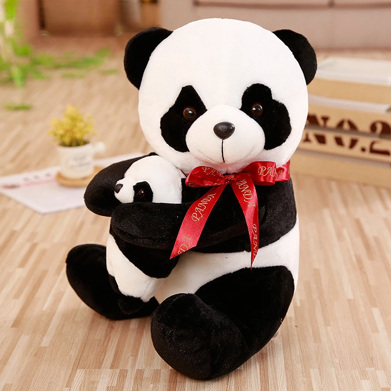 Cute Plush Panda Toys Stuffed Simulation Animal Soft Doll Lifelike Panda Hug Little Panda Kids Toys Children's Gift