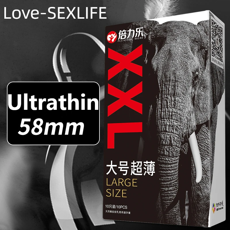 Large Size Condoms XXL Ultrathin Sex Toys Cock Penis Sleeves Extra Lubricated Latex Condom Contraception Sex Products for Men 18