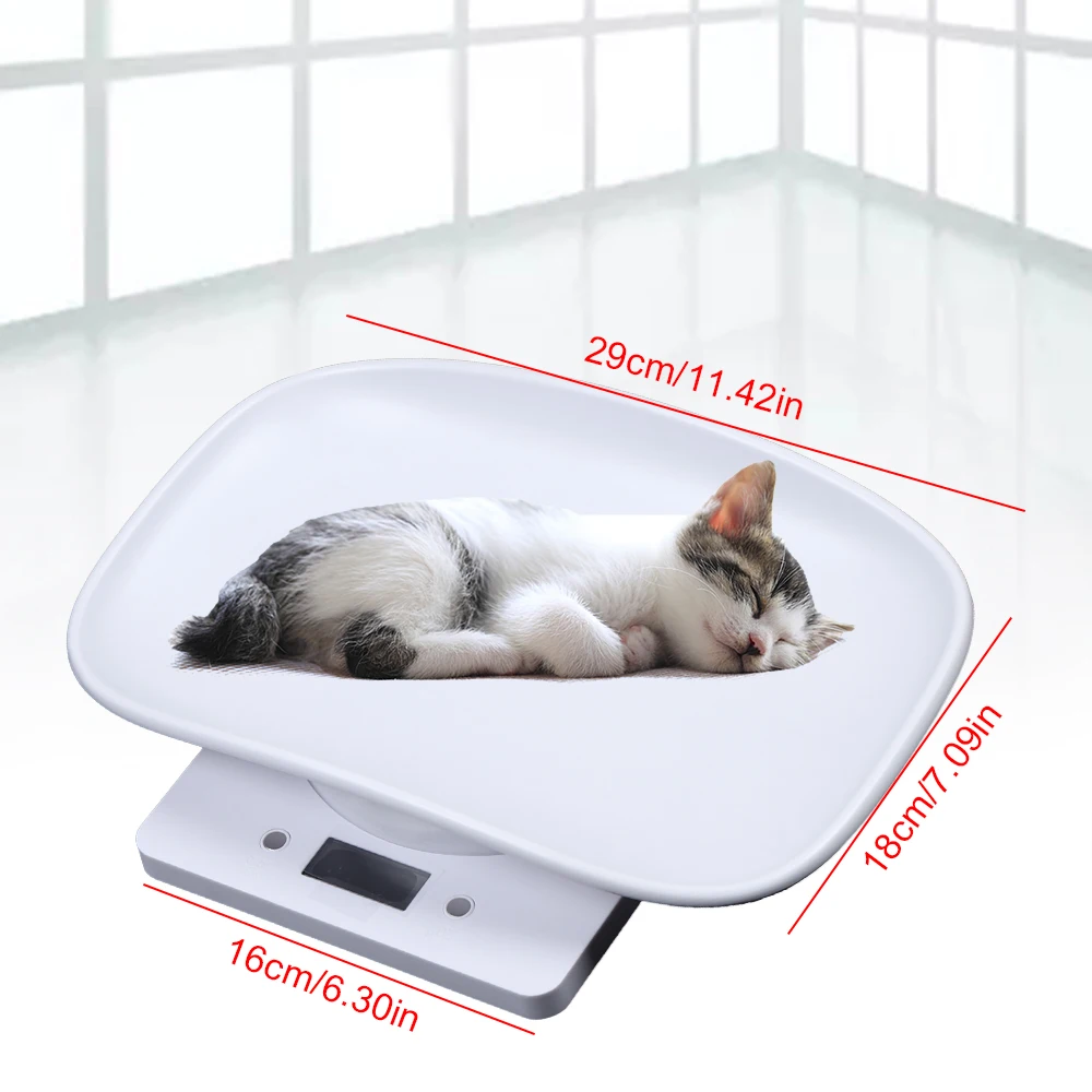 

Digital Vet Weight Scale Pet Scale Small Cat Dog Veterinary Diet Newborns Weighing Scale 10kg / 22lbs