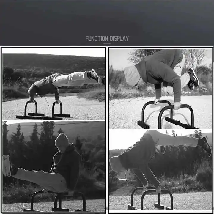 Home Gym Steel Push-Up Bar Stand with Iron Dips Parallel Bars Fitness Equipment for Arm Workout & Strength Training Home Use