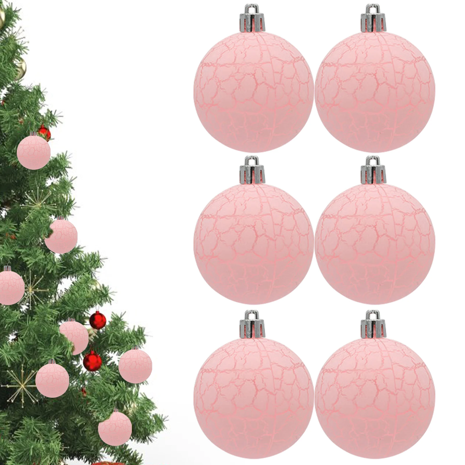 40 pezzi Palline di Natale, Set Palline Albero di Natale Bianco Oro