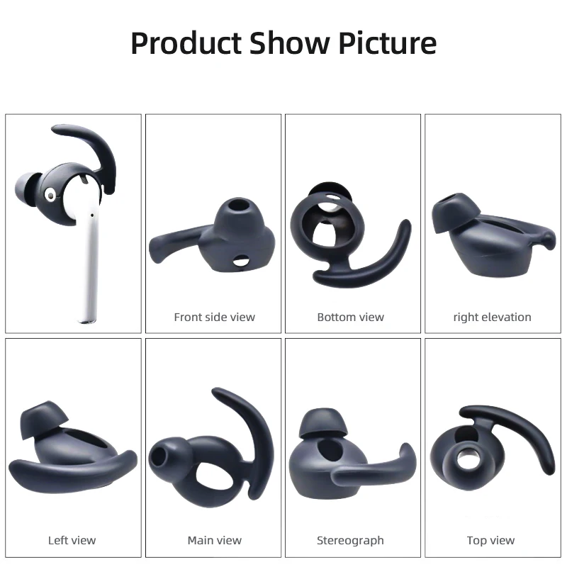 New AirPods 3 2 1 EarHooks Holders Silicone Covers For Iphone Earpods Sport Cover Earpads Earphone In Ear hook Accessories