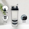 Protein Powder Shaker Cup400/600/650ml with Metal Stirrer Fitness Sports Mixing Bottle Portable Leak Proof Plastic Cup Drinkware 3