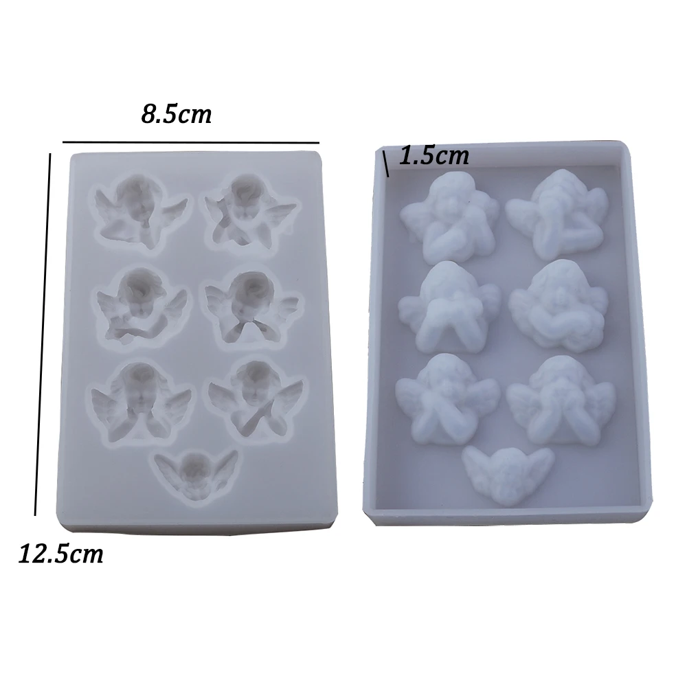 Silicone Mold Angel Shaped DIY Pendant Jewelry Tool 7 Pendant