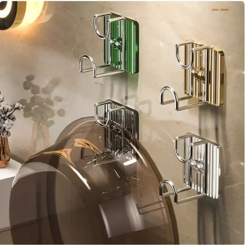 

1PCS Wall Mounted Bathroom Kitchen Washbasin Hook Adhesive Wash Basin Towels Hooks Multi-use Home Storage Rack Washbowl Holder