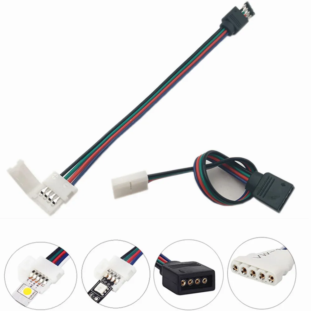 

2pin 3pin 4pin 5pin 6pin LED Connector Solderless Adapter For 3528 5050 RGB RGBW RGBCCT LED Strip