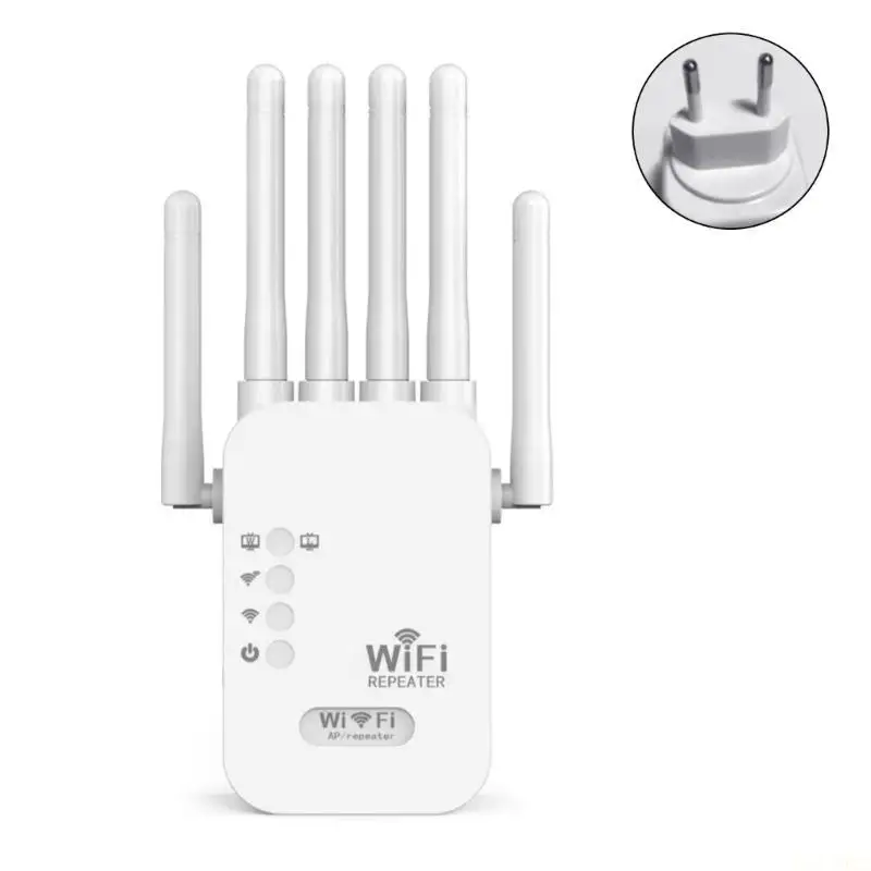 H7BB 증폭기 300M 2.4GHz 네트워크 증폭기 WiFi 부스터(안테나 6개 포함)