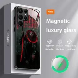 Japanese Bushido Samurai Ghost Glass Magnetic Phone Case - Samsung Note20Ultra (Z1)