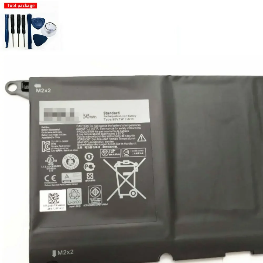

Новый Аккумулятор 7,4 v 56wh 6930mah для XPS 13-9343 9350 1708 90V7W P54G JD25G JHXPY