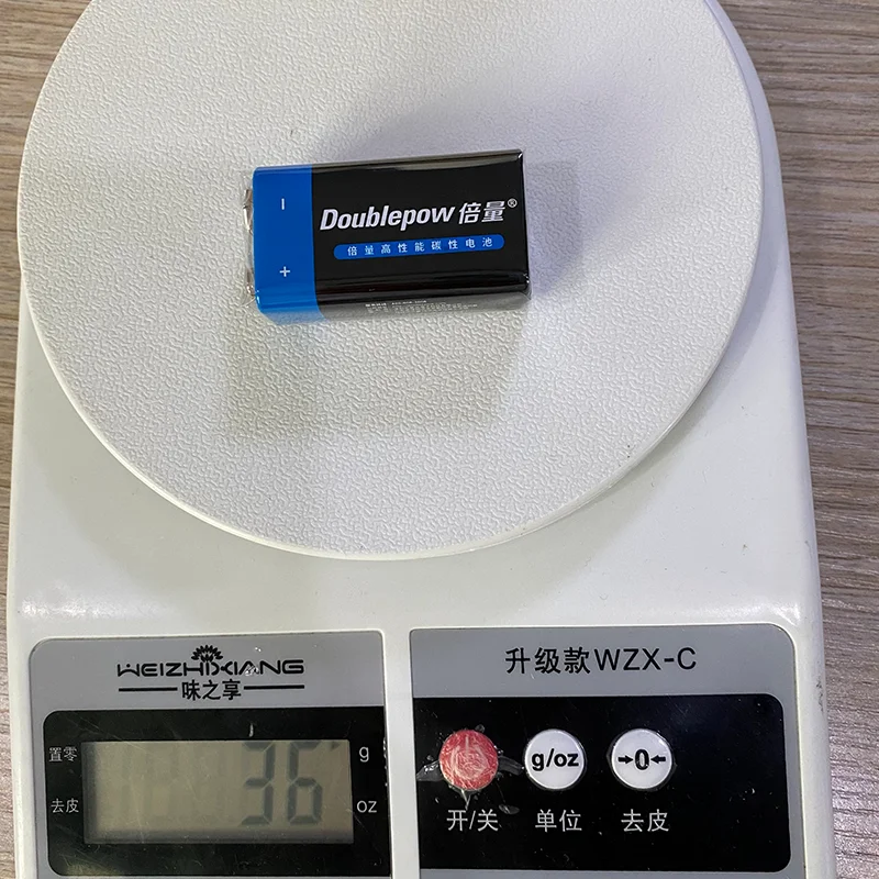 10PCS 9V Disposable Battery 6F22 Zinc Carbon Primary Battery for KTV Multimeter Microphone Electronic Devices Original 1077068 disposable battery