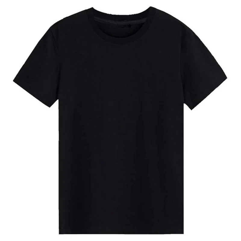 Soft Slim T-Shirt Men Plain Tee Standard Blank T Shirt Black White Tees Top New 3