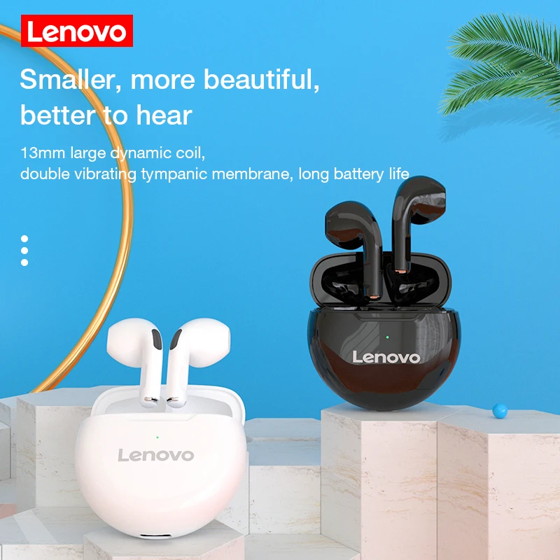 Lenovo LivePods HT38 TWS Bluetooth Earphone Mini Wireless Earbuds with Mic for iPhone Xiaomi Sport Waterproof 9D Stere Headphone 4
