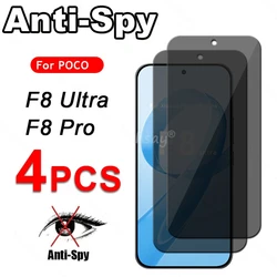 Enhanced Privacy Screen Glass - Anti - Spy Tempered Protector for 4 Glass