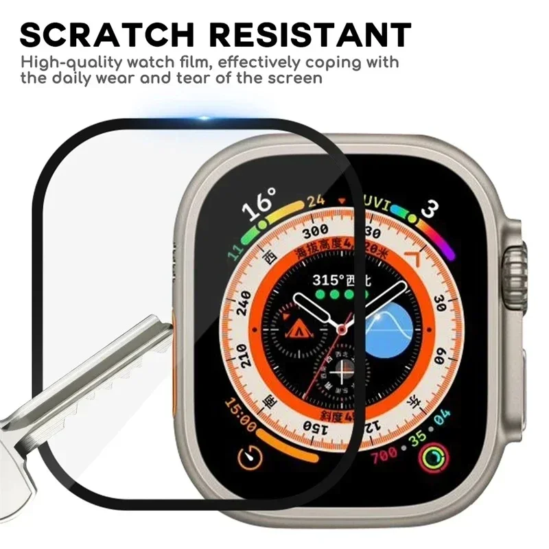 Screen Protector 5PCS Ceramic film Install tool For Apple watch Ultra 9 8 11 49mm 45mm 42m For iwatch 10 6 5 46mm 44mm 40mm 42mm
