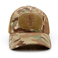 New Tide Punisher Skull Multicam Operator Mesh baseball Cap Men cool Fitted Tactical Cap Good quality Breathable outdoor sport 2