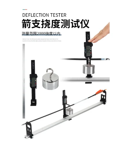 Archery Arrows Spine Tester Aluminium Alloy Accurate Measurement Inspector Shooting Training Tool