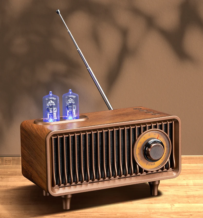 Wireless Bluetooth Speaker FM Retro Radio Subwoofer Memory Card U Disk High Quality Indoor MP3 Portable Speaker Home 2